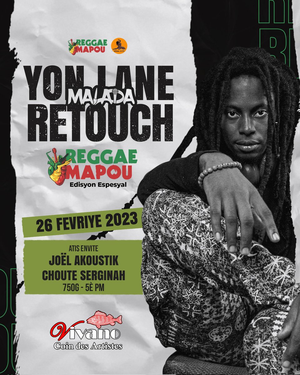 BosalMizik's tweet photo. Ann f on ti jwèt:
Pataje si w ap la, like si w poko konnen, kòmante si w pap ka la...
#YonlaneRetouch
#Konsè
#ReggaeMapou https://t.co/3Kz6uCbuPS