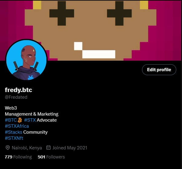 Fredated's tweet photo. Thank you to +500 followers ๐งก๐โค๏ธ
#BTC #STX #STXCommunity #STXNft https://t.co/tqMQqKRpbT