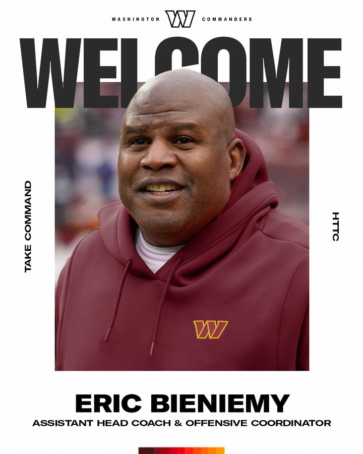 Commanders reportedly planning to hire former Chiefs OC Eric Bieniemy as  new OC