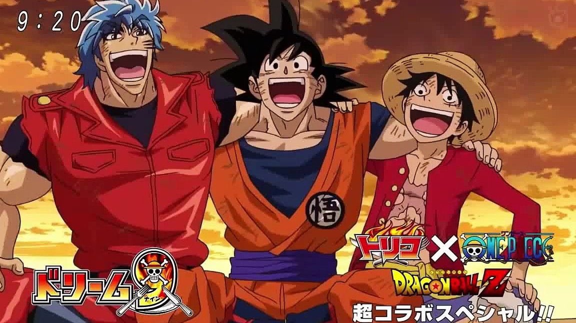 Dragon Ball Limit-F on X: No dia 4 de março no Adult Swin, será exibido o  Super Crossover Especial Toriko x One Piece x Dragon Ball Z Super dublado  en inglês. Para