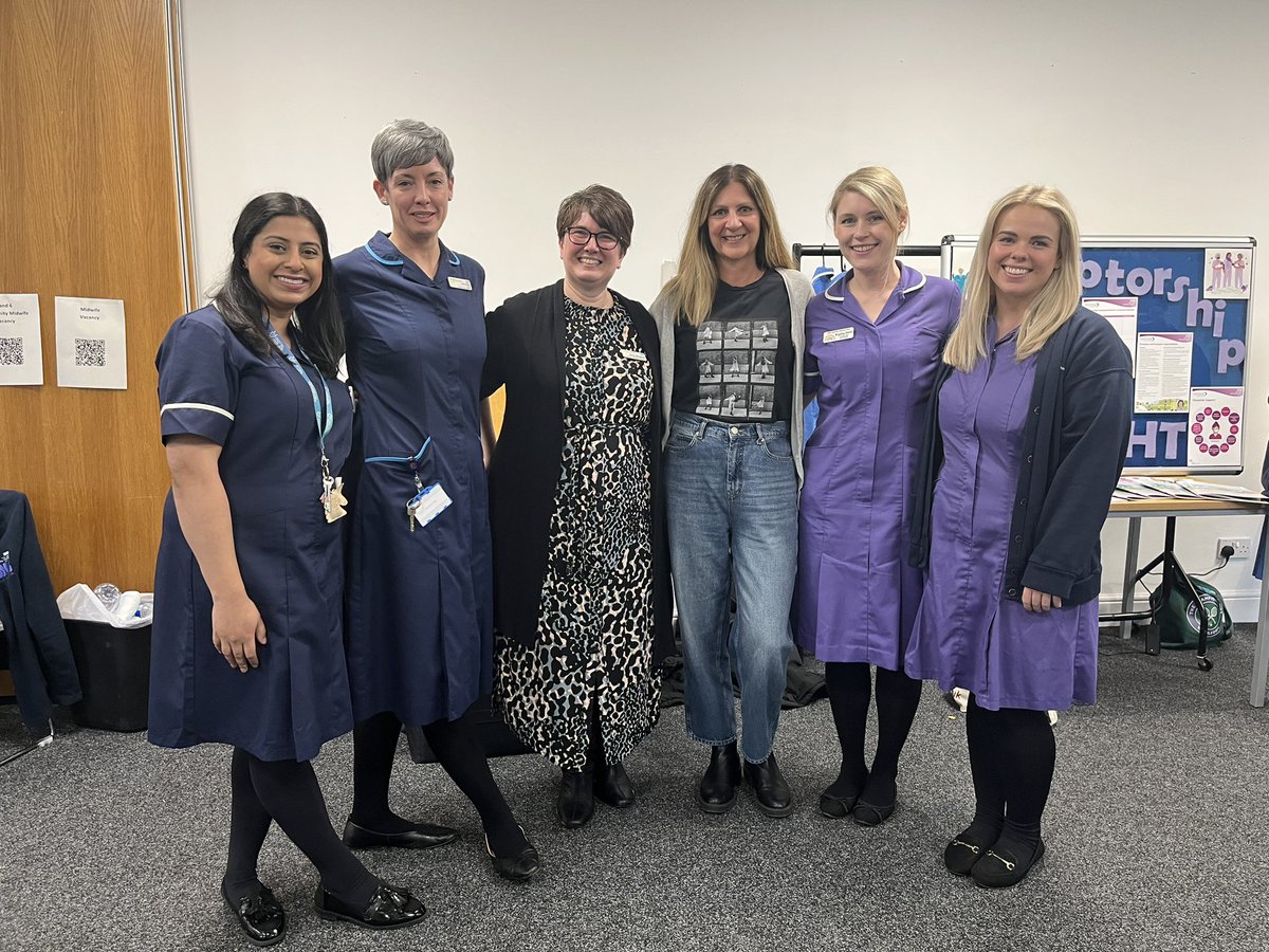 So proud of this team who showcased the fab range of careers in #maternity and #childrensservices @LeedsHospitals today. So much energy and pride in the room all day, & we had a full house of guests from start to finish! @aprilsdaniel @Misbah024 @HChristodoulide @RebeccaMusgrav2