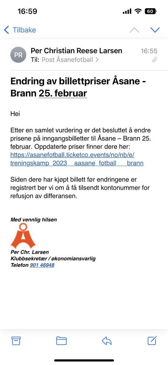 oledro1's tweet image. Åsane justerer prisene #skbrann