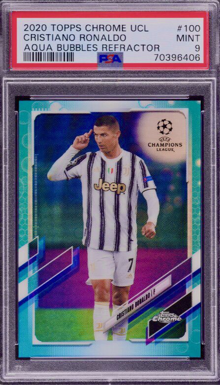 Trancanil75's tweet photo. Super Soccer Stars!!! 🔥🔥Aqua 🫧🫧Refractor Sales!!

Aqua Bubbles Kylian Mbappe          PSA 10 $135🇺🇸bmwt

Aqua Bubbles Cristiano Ronaldo     PSA 9 $50🇺🇸 bmwt

#thehobby #sportscardsforsale @CrdboyC @CardsMotor @CardboardEchoes @sports_sell @LimitedCards @TeamSportsCards https://t.co/fNPAW3V28R