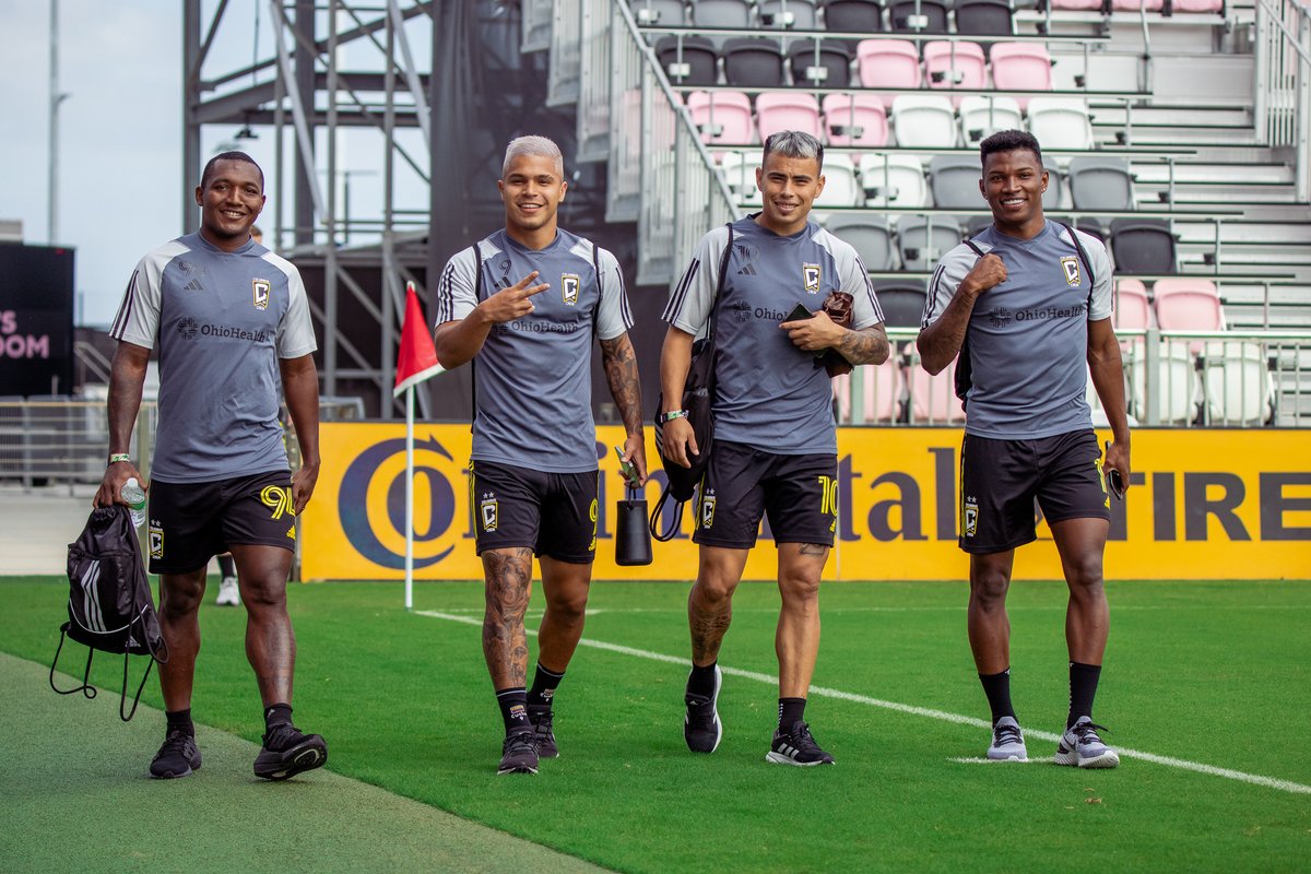 ColumbusCrew's tweet photo. La Banda está aquí 😮‍💨

Ready for our final match of the preseason against Hartford Athletic.

#Crew96 | #VamosColumbus https://t.co/EsN7taA6O0
