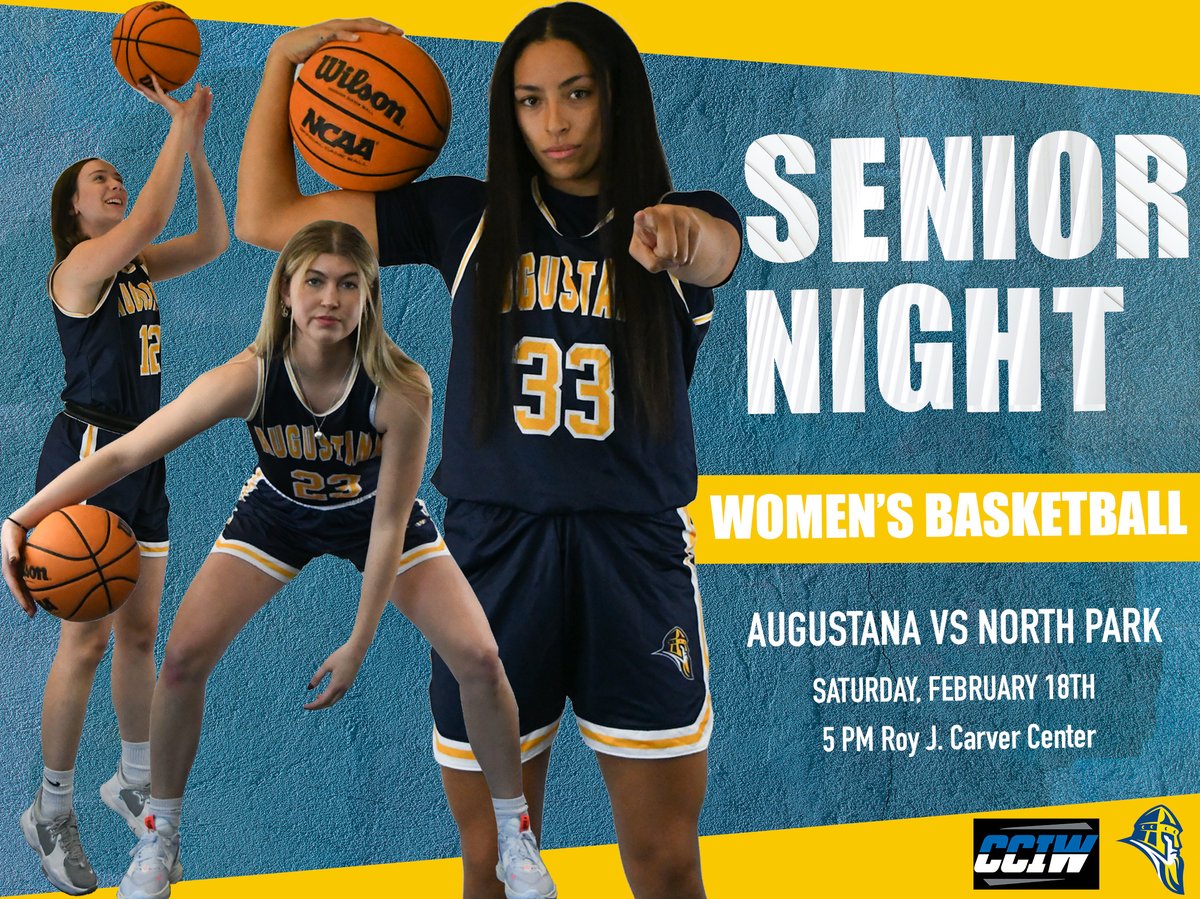 augieathletics's tweet photo. It's Senior Night for Augie women's basketball as they host their Viking counterpart in the regular season finale!

🆚North Park
⌚️5 p.m.
📍Carver Center
📺https://t.co/Oc8si8OkIj
📊https://t.co/QuV6eBAufA https://t.co/87I25OkTtH
