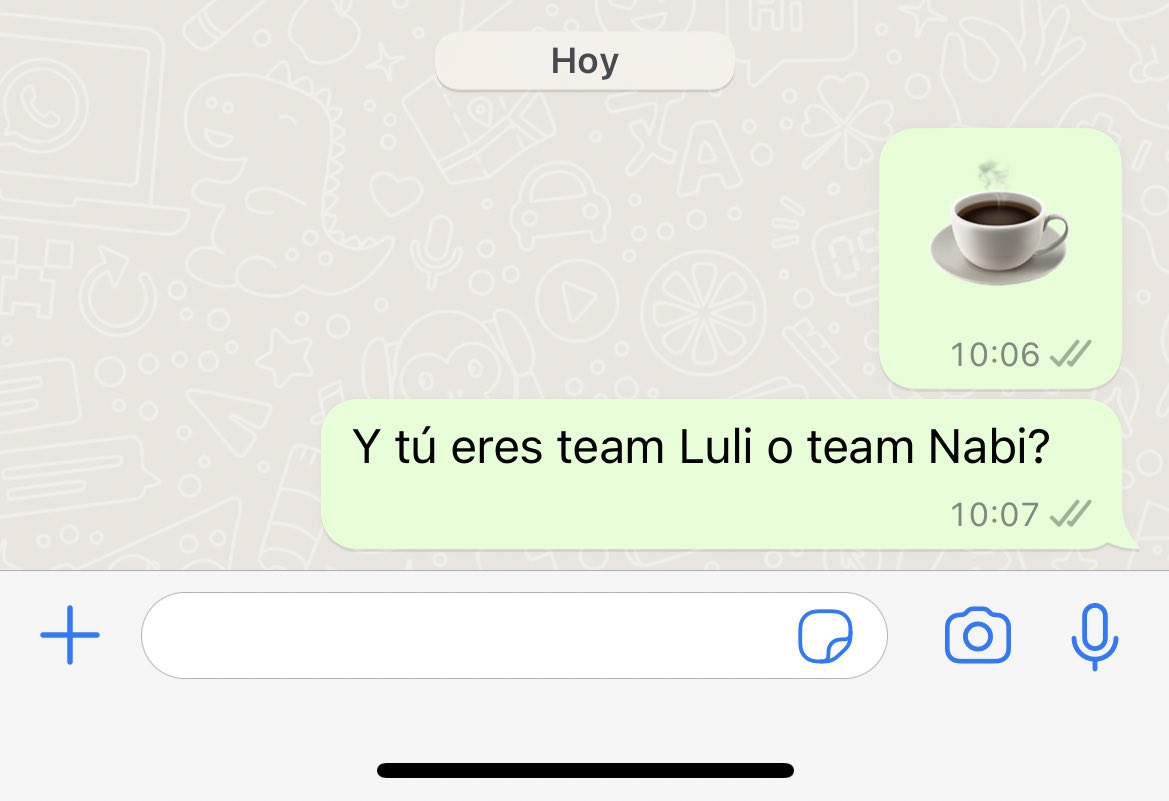 DavidGVzz's tweet photo. Y ustedes, qué team son? @LuliyNabi https://t.co/DeFCUjBYqA