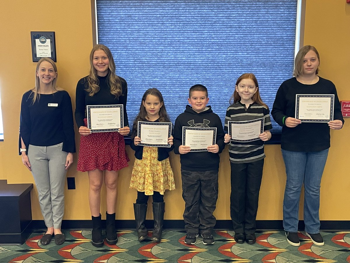 Congratulations to the winners of the Winter Writing Festival sponsored by <a href="/RavennaMS/">MSRavenna</a>! <a href="/RavennaSupt/">Laura Hebert</a>