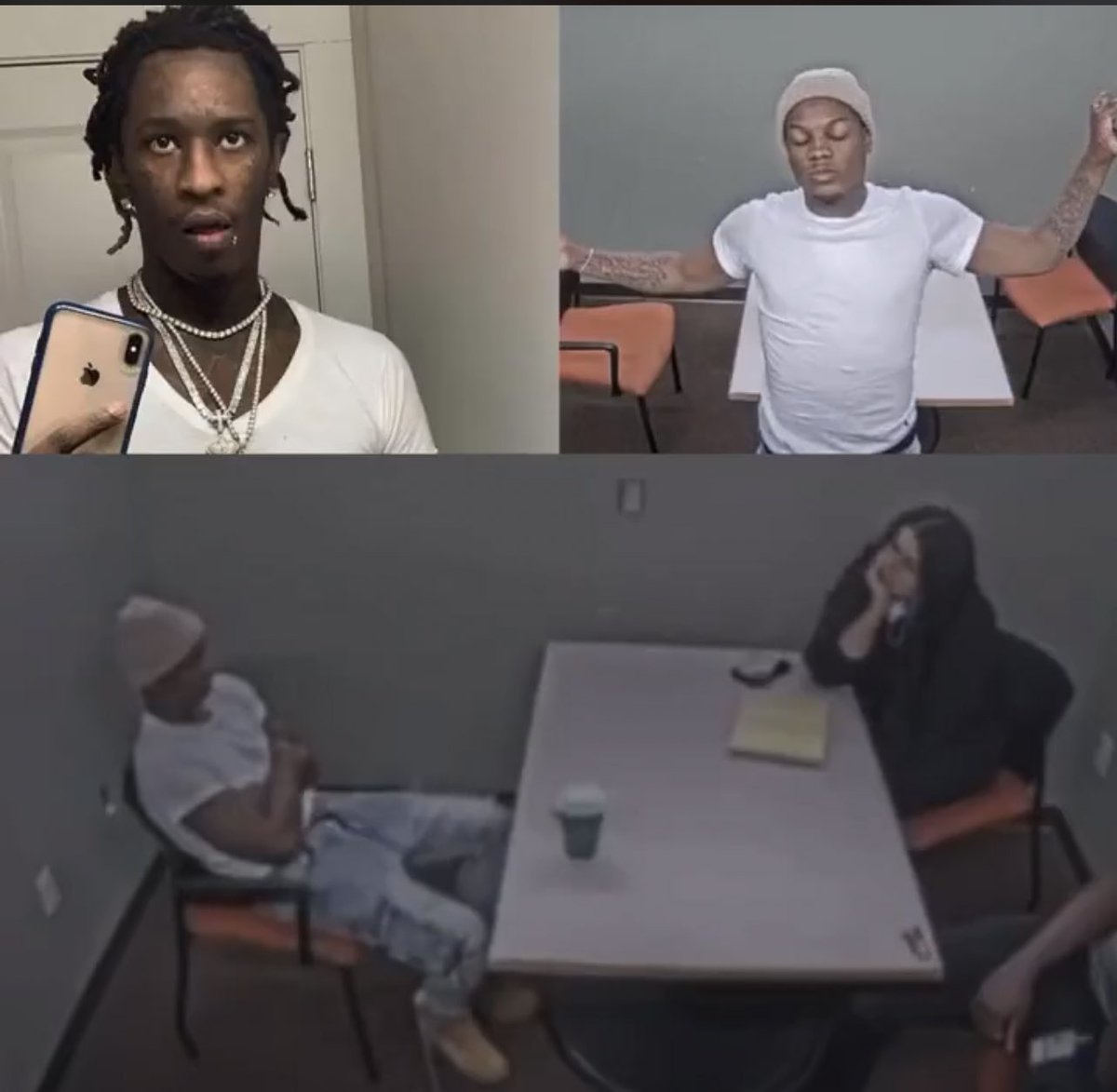 😳 footage surfaces of YSL Lil Woody snitching on YFN Lucci’s camp. He’s allegedly been an informant for 11 years now. “I’m risking my life giving y’all this information@