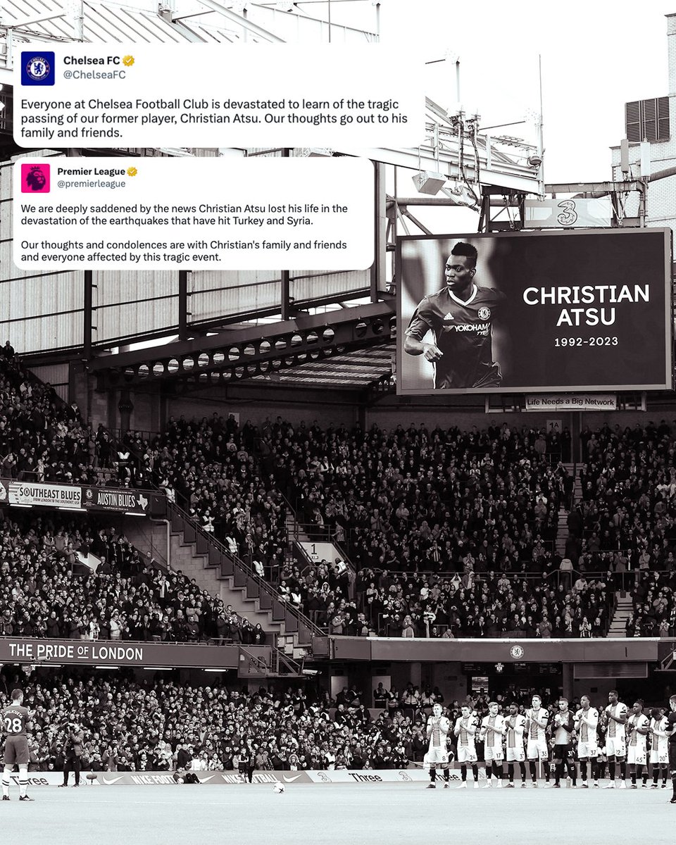 FOXSoccer's tweet photo. The soccer world mourns the loss of Christian Atsu 🙏🇬🇭 https://t.co/lDjRZrAzZJ