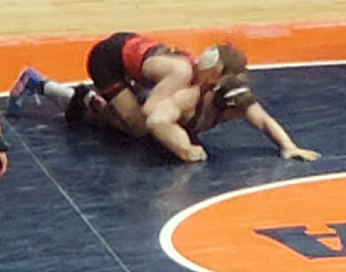 BataviaWrestler's tweet image. At 145 Cael Andrews earns a hard fought blood round victory.
He will finish his senior year as a top-6, ALL-STATE wrestler!
