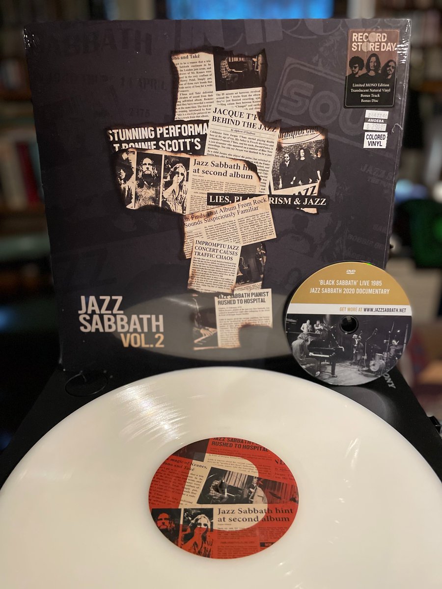 cultdung's tweet photo. JAZZ SABBATH • VOL. 2 (Blacklake, 2022) Instrumental covers of Black Sabbath tunes performed by English group led by keyboardist Adam Wakeman, son of Rick. Includes bonus DVD #RSDDrops #vinylrecords #Jazz2023 #RockSolidAlbumADay2023 049/365
Sabbra Cadabra https://t.co/FHif5yoH8Y https://t.co/YFWx1ZzQDr