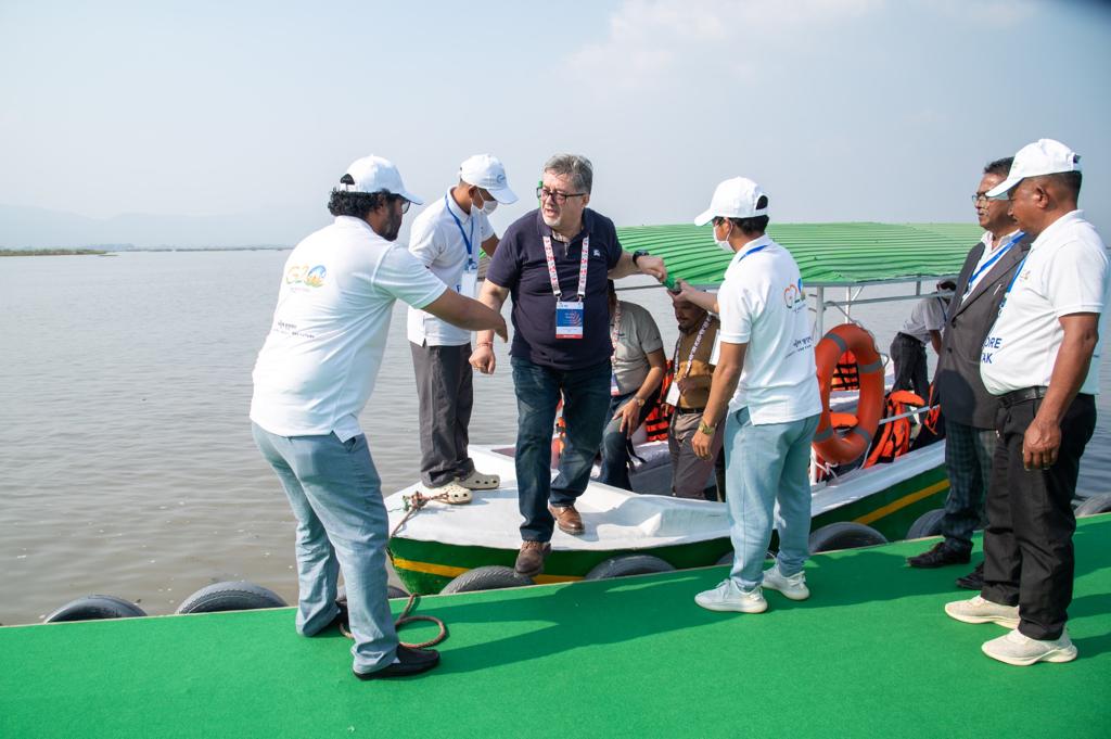 NBirenSingh's tweet photo. The G-20 delegates were given a boat ride at Loktak lake and further visited the Advanced INA Headquarters in Moirang. They also visited the stalls where our indigenous food and products were displayed as a part of the event. 
@g20org
@b20 https://t.co/a31pMjSHPq