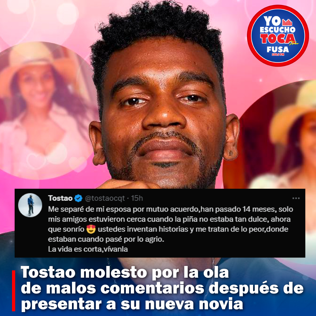 "Ustedes inventan historias y me tratan de lo peor" 😡: tostaocqt  respondió a la ola de malos comentarios luego de que el cantante presentara a su nueva novia 🥰 oficialmente. 

#TocaStereo