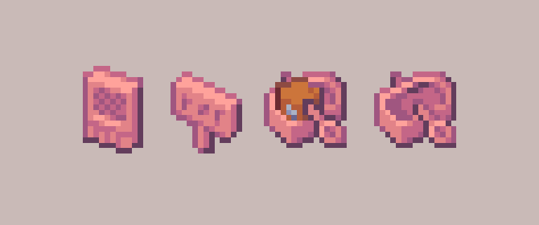 Some items from the new cherry blossom tree

#pixelart #Minecraft