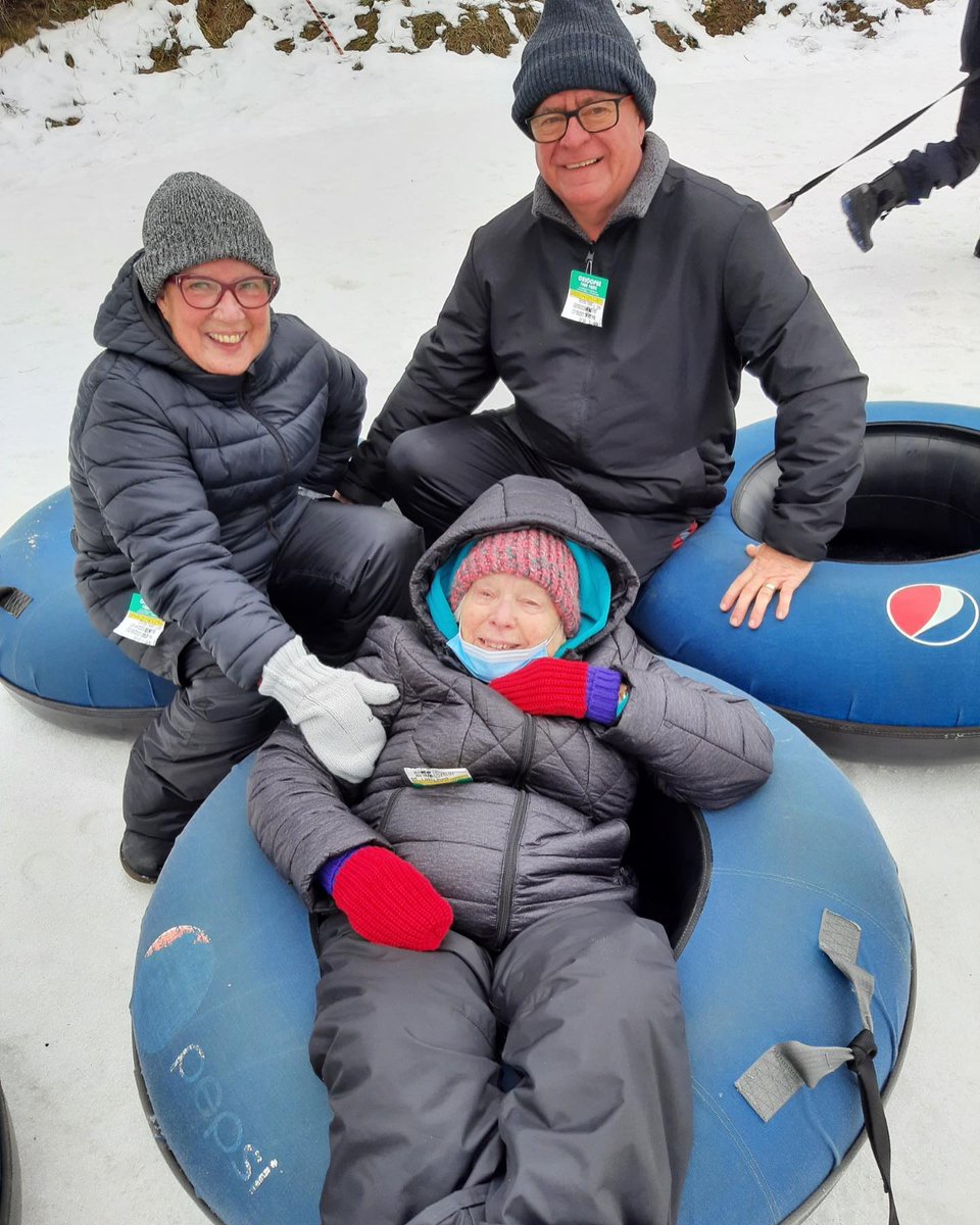 SchlegelVillage's tweet photo. "The best way to create joy in your life is to make someone else's day brighter." - Unknown
πΈ Residents of The Village of @Riverside_Glen in #Guelph enjoying the winter season by tubing at Chicopee Tube Park.
#CreatingJoy #SeniorLiving https://t.co/RbOCCUUoVH