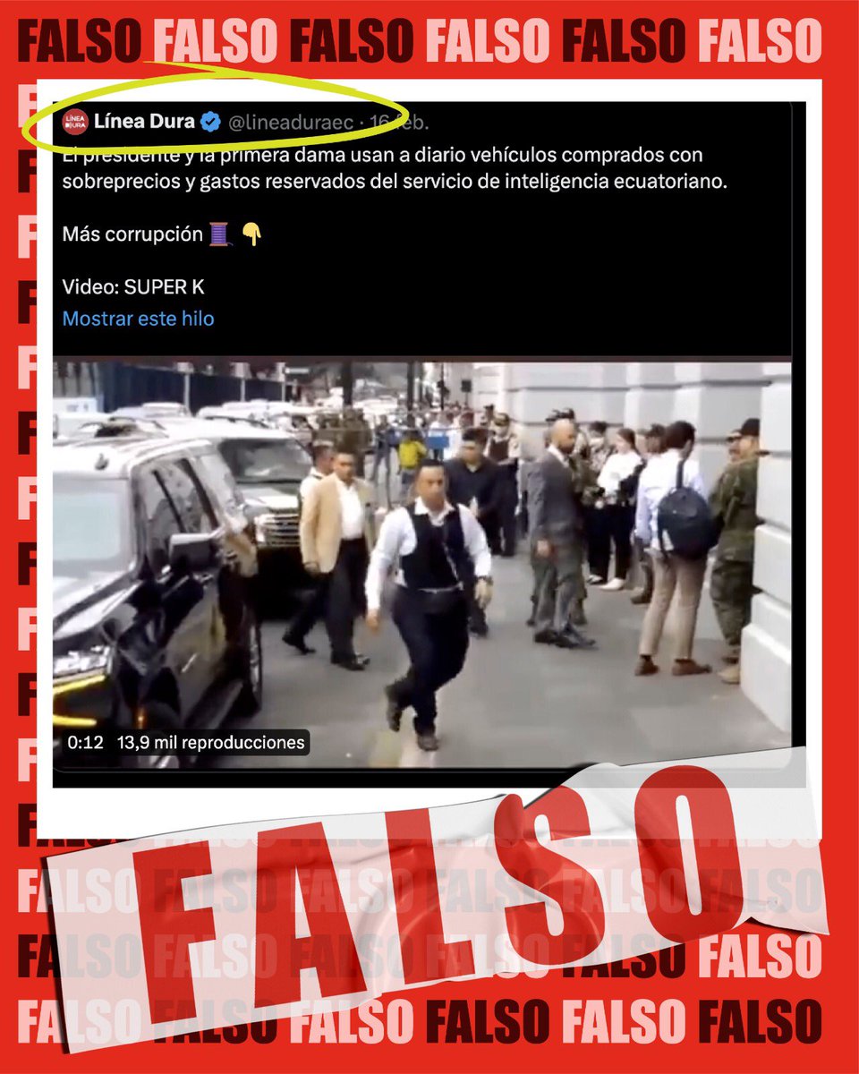 SegcomV's tweet image. Circula información falsa en redes sociales que pretende causar daño a la imagen del gobierno nacional. El Jefe de Estado y la Primera Dama no escogen su transporte sino que utilizan los vehículos establecidos por seguridad.
