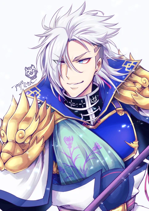 バク描いて頂いてウヘヘだったのでこっそりアザミさんをお借りしましたススス…アザミさんがっごいい"よぉ"お"  