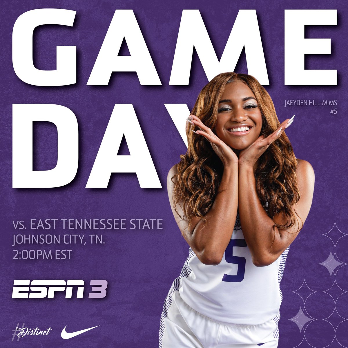 JackieCarson22's tweet image. GAME DAY in Johnson City!! I choose this group for every battle. Keep fighting Dins! Let’s go ladies! 💜#BeDISTINCT