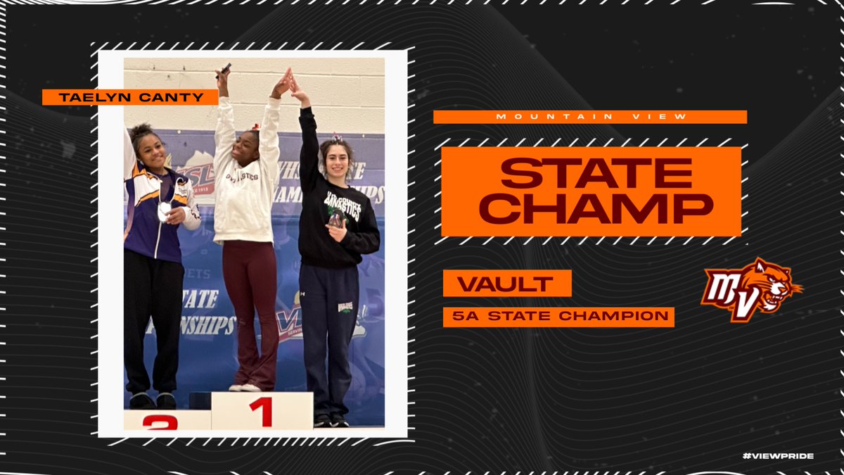 Your 2023 5A State Vault CHAMPION, TaeLyn Canty! <a href="/josibrooksMVHS/">Josi Brooks</a> #ViewPride