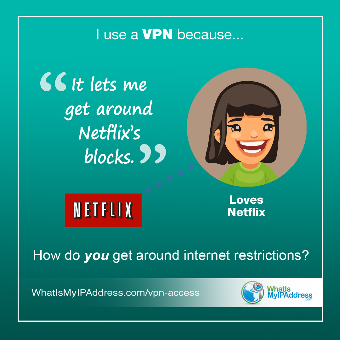 wimia's tweet photo. Netflix has a strict policy regarding streaming "out of your area." If you’re in another country, you’re out of luck accessing your account. A Virtual Private Network gets around that. Find out how: https://t.co/5Hklon538Y

#vpn #vpnaccess #onlinesafety #cybersecurity https://t.co/o4jn8rImNV
