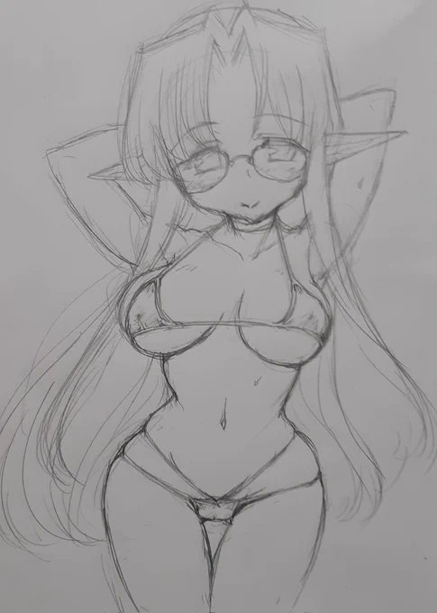 おしごとちうにうちのこをサボりお絵描き… 