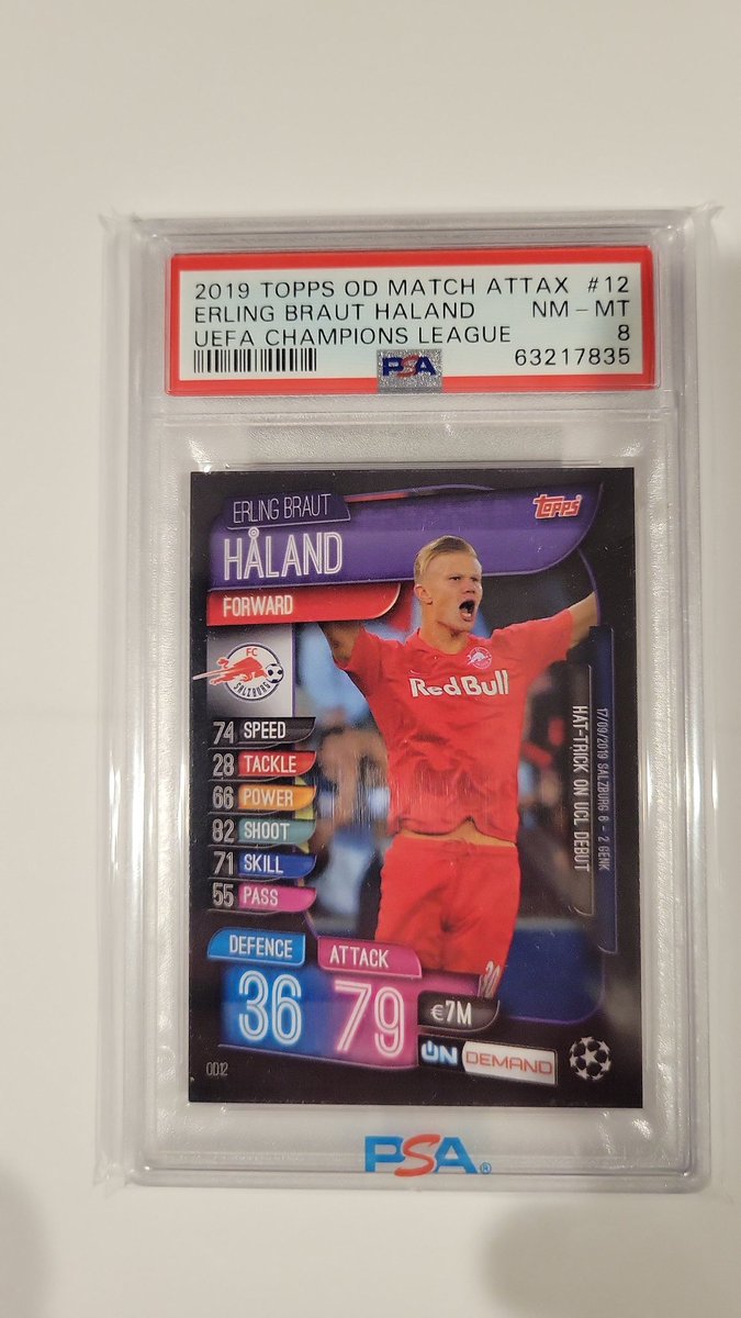 JCarp94855232's tweet photo. Super hard to find in good condition...the Haland/Haaland Match Attax OD 12 PSA
Take for $275
@jcutlersburner @MaherGopherup
@GL_HobbyAccount @ILOVECOLLECTIN1
Shipping Starts @: ๐บ๐ธ: $5
๐จ๐ฆ: $14
๐ฌ๐ง: $24
Other: Calculated
Stack Minimum: $10
#PDSSS https://t.co/cGVAIE7u1m