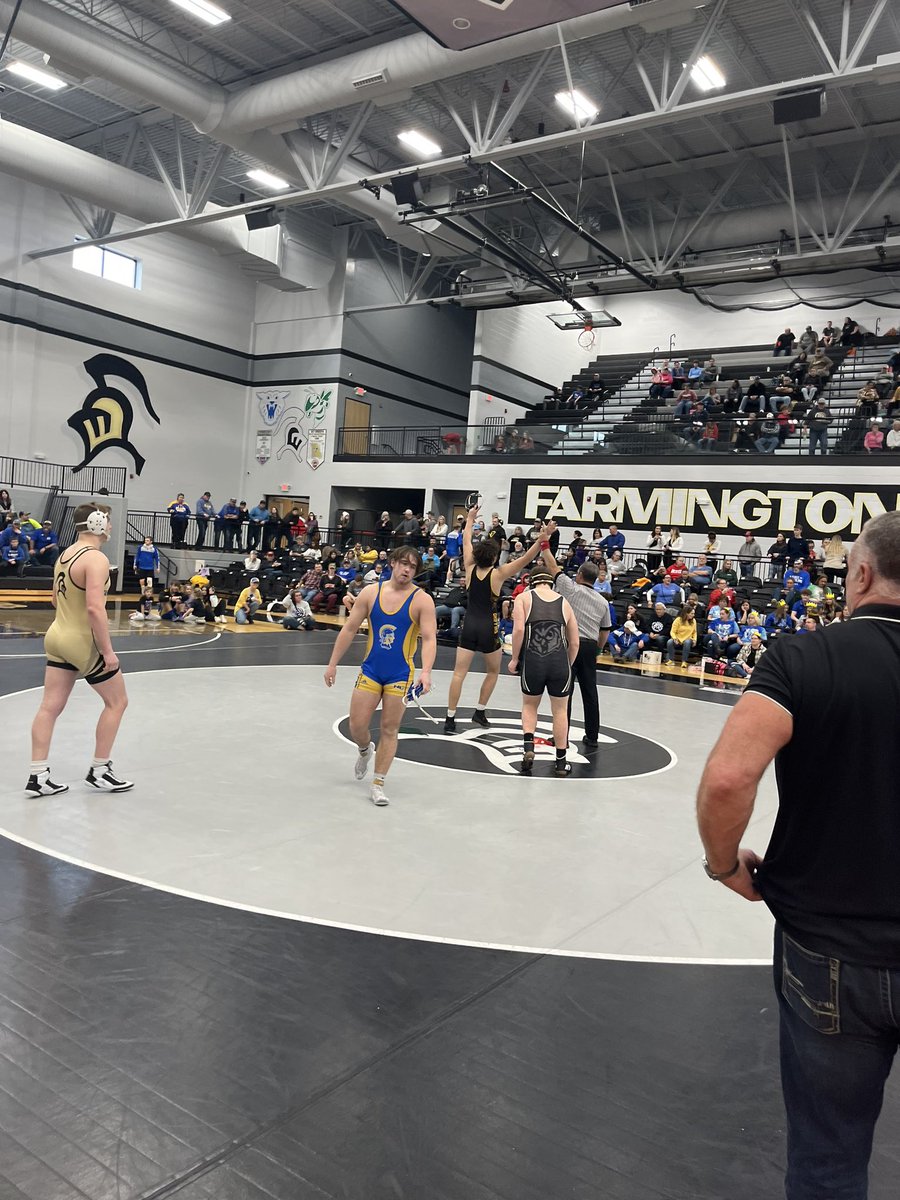 District Wrestling 
Sam Berger gets the pin to win his bubble match and has advanced to State! <a href="/VianneyWrestle/">Vianney Wrestling</a>