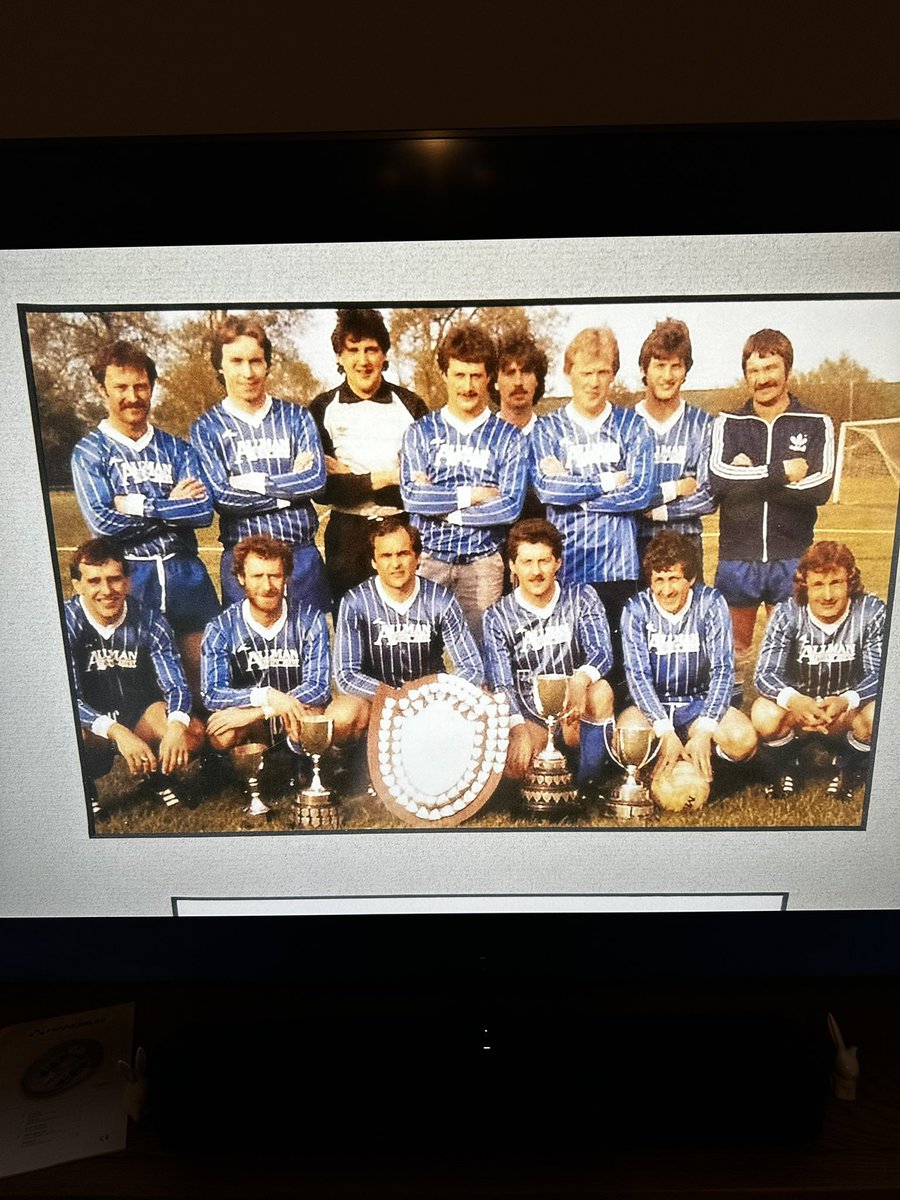 alicepowell's tweet photo. My dad and the local football club, @ChadlingtonFC , photos were on Clarkson’s Farm. Question is, which one in these photos do you think is my dad?? 🤔 #clarksonsfarm https://t.co/dUODmifSAz