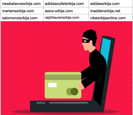 ivanmarkovicsec's tweet photo. 📢 Pažnja otkrili smo gomilu lažnih #phishing sajtova za online prodaju u #Srbija. Svi imaju za cilj da Vam ukradu podatke kreditnih kartica. 
Obratite pažnju kada kupujete online da li veb sajt ima ispravan tekst i kontakt podatke. 
Za detalje pratite: https://t.co/bzMu4h63ov. https://t.co/h9jYZZXBbk