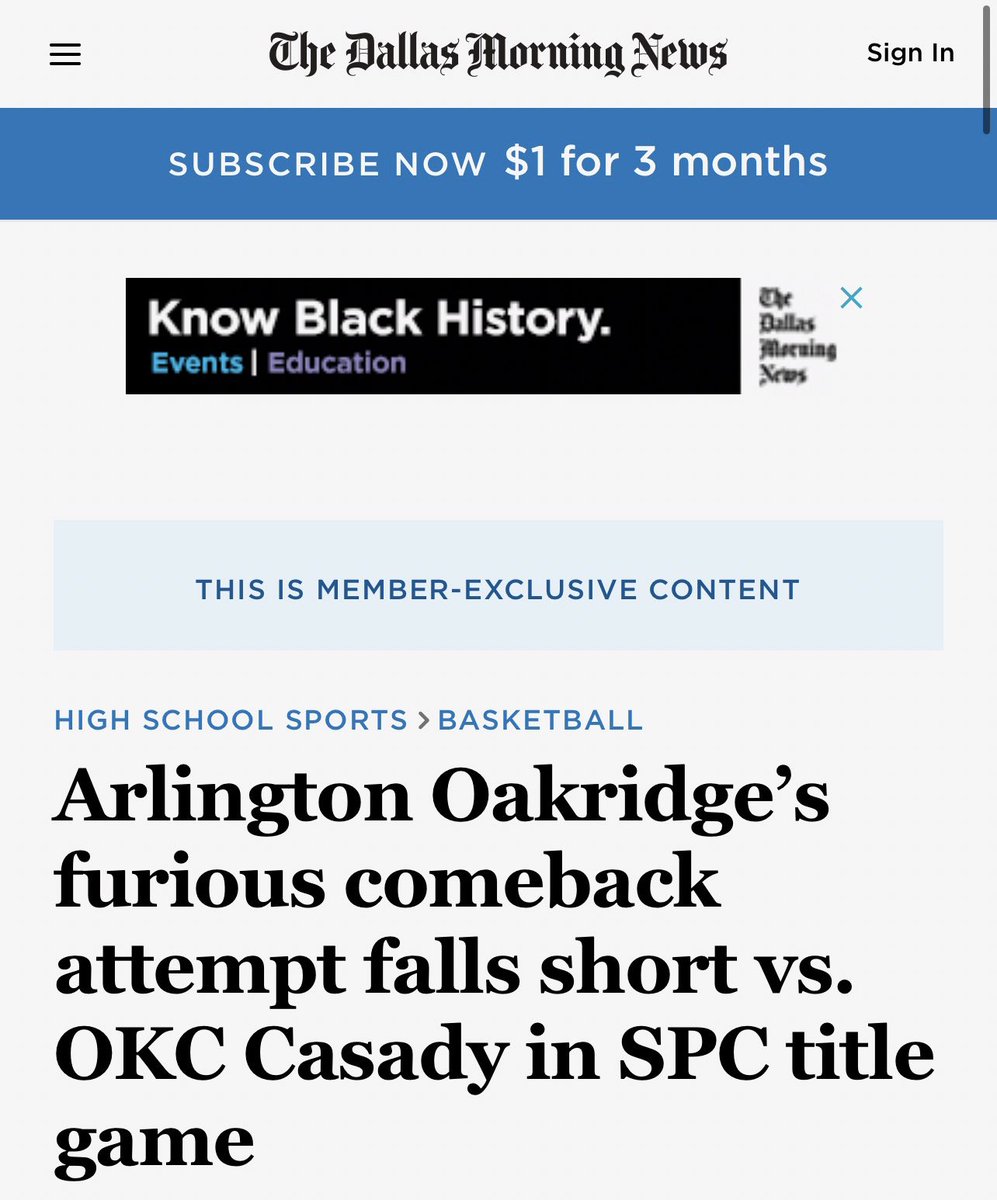 Kaden_Leache's tweet photo. Huge thank you to @dallasnews for the recognition 🙏🏾! @PrepHoopsOK @NXTPROHoopsOK @OkieBall_1 @RSD_Hoops https://t.co/D3w7UIYk18