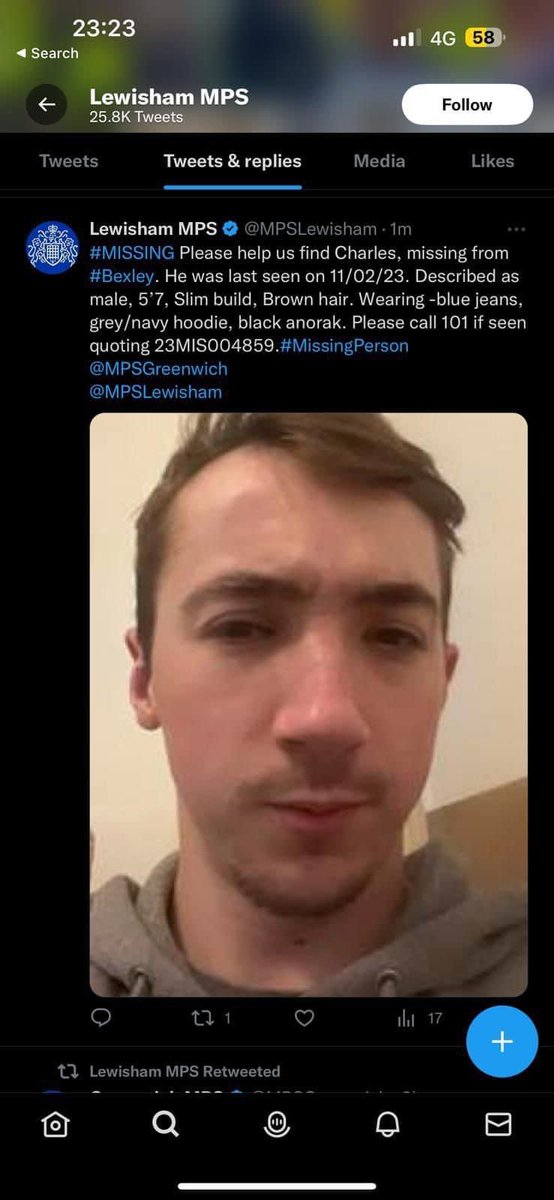Charlie is still missing. Thank you so much for sharing our posts and for your support. If you can continue to share them, we would be incredibly grateful. #MissingPerson