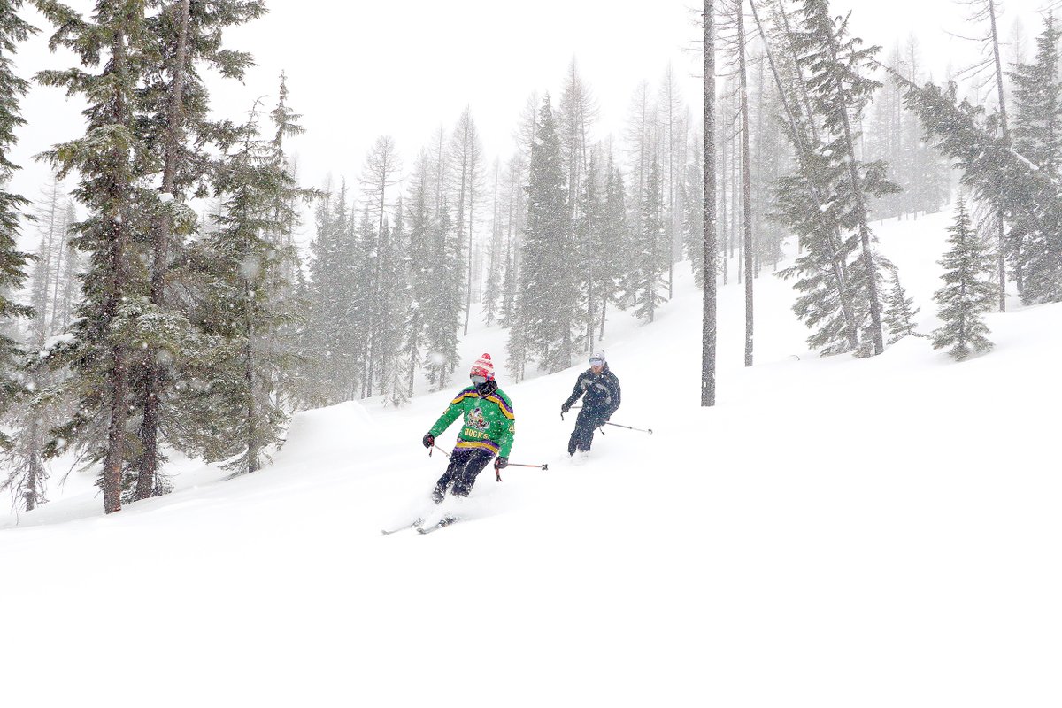 skilookout's tweet photo. 2-18-2023 It's snowing here AGAIN at @SkiLookout with 5" at the summit and likely 7" by days end. More snow Sun. & then BIG Snow Mon. into Tues.
Guess How Much we'll get altogether Fri. - Tue.?
#SkiNWRockies #OptOutside #VisitMontana #SkiIdaho #PowderDay #Snowing #1PowderPlace https://t.co/16YLQtdDdY