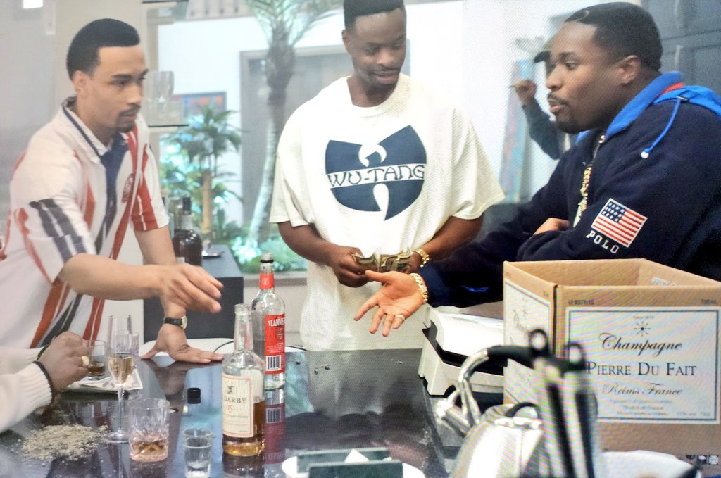 checktherhyme1_'s tweet photo. Catching up on Season 3 of the Wu Tang TV series 🔥🔥 https://t.co/H7PkkamdLg