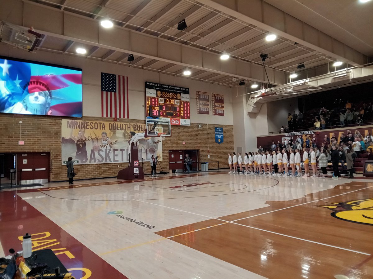The UMD men downed Bemidji State 87-53 in the opener. Now the women are about to tip off in NSIC basketball from Romano Gym in Duluth.