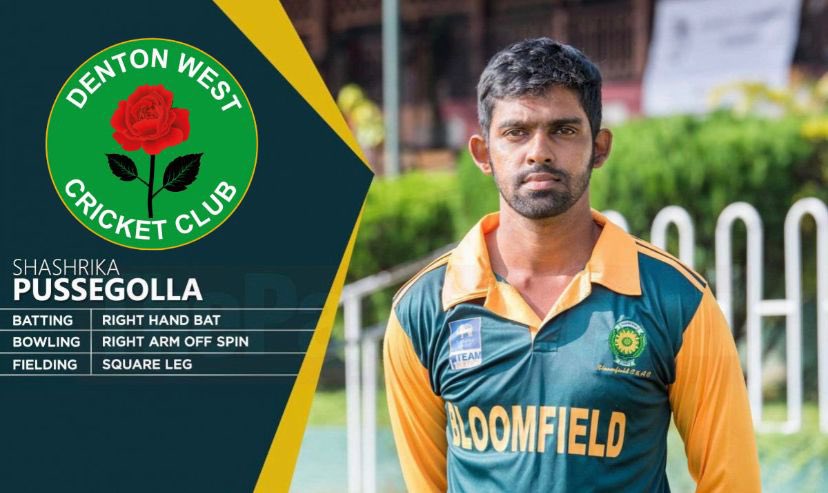 We are excited to announce Shashrika Pussegolla as our professional for the 2023 season. Shash is a hard hitting Sri Lankan first class all-rounder. With a fantastic record in first class cricket & the Lancashire lge we’re sure he will be a huge success at Windsor Park 🔥🏏💚💛🇱🇰