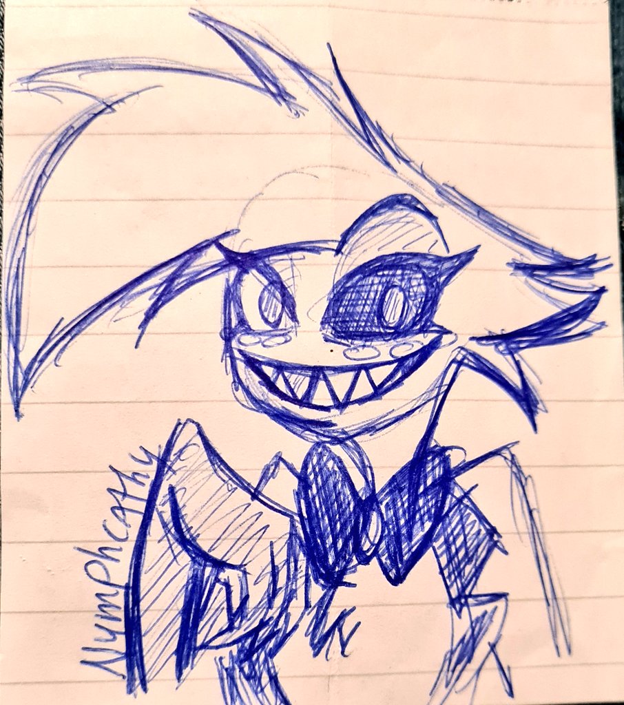 Not Sonic related but I felt like drawing something from a different fandom that I also greatly adore and look forward to seeing more of this year

#HazbinHotel #HazbinHotelAngelDust #HazbinHotelFanart