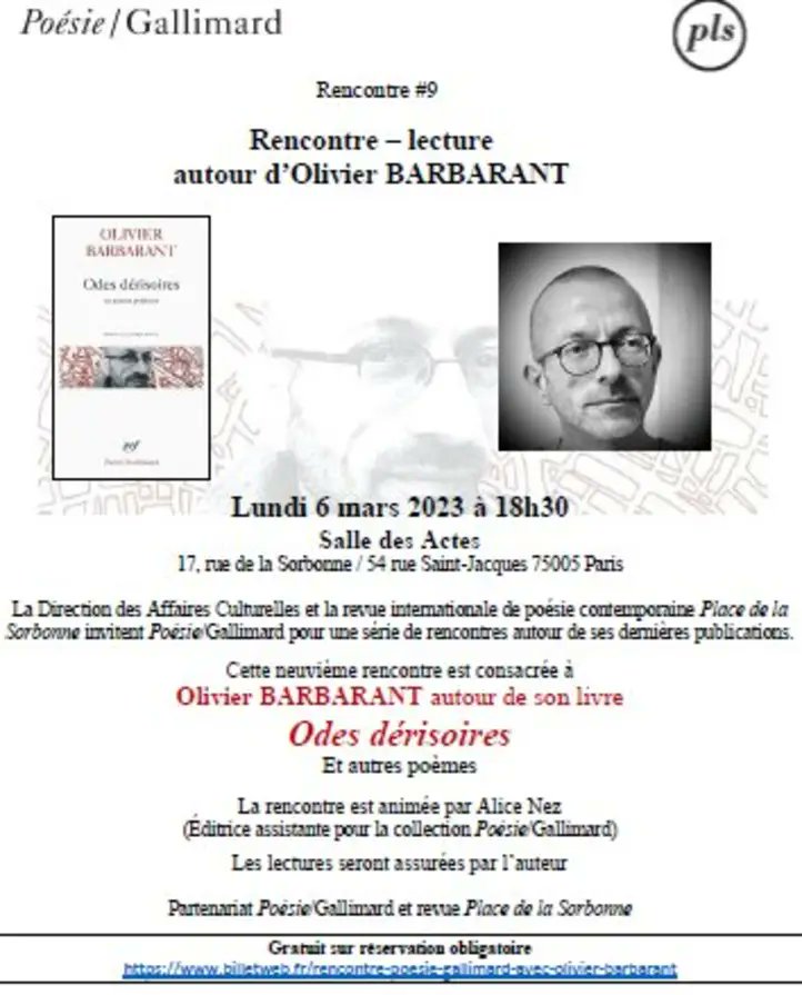 Olivier Barbarant (@obarbarant) on Twitter photo 