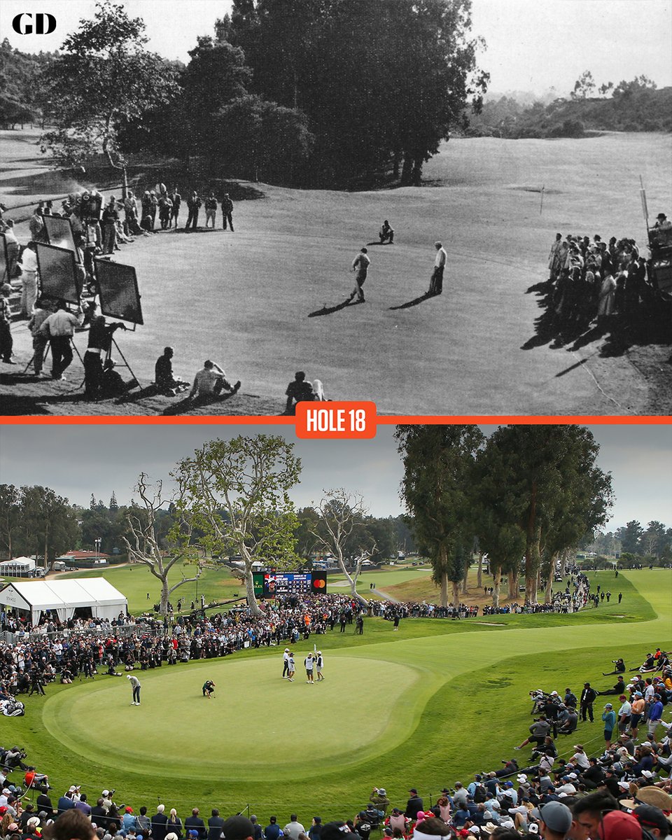 The 18th green at Riv.

Then ➡️ Now.