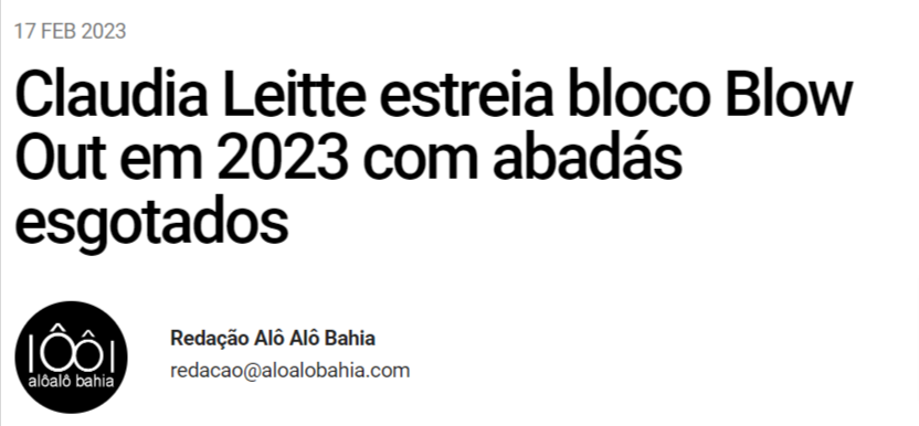 ClaudiaLeitte's tweet photo. Quem aqui tava no #BlocoBlowOut de ontem? 🙋‍♀️  Depois da pipoca na quinta, o trio andou com abadás ES-GO-TA-DOS! Segue o fio 👇 #TimeCL

#REALVERSO #CarnavalClaudiaLeitte https://t.co/UubccQk84M