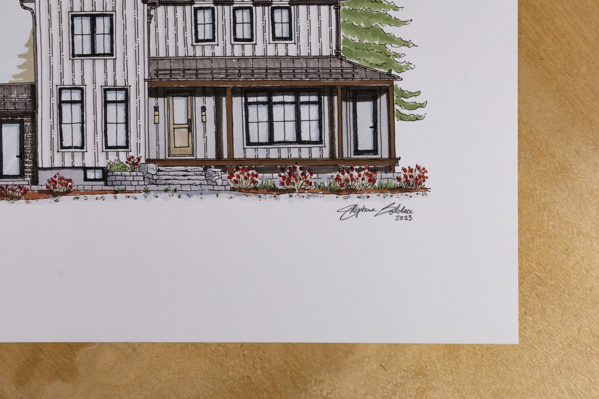 bolducdesign's tweet photo. Here's a drawing of a lovely home, set in the forest!

Commissioned Drawing
• Ink and Alcohol Markers
• 9x12 185lbs Marker Paper
• Archival UV Clear Coat

#Art #Commission #Artwork #Drawing #Drawn #PenArt #MarkerArt #HouseArt #HouseDrawing #Architecture #bolducdesign https://t.co/S77jsehr5U