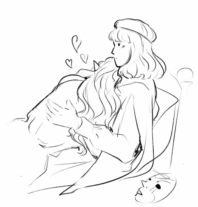 This is after they spent the whole night using their love Thelyel who is a literal biblical angel who does not sleep themself as a pillow 