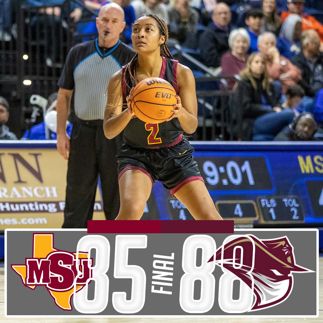 🏀 | Senior Sheridan Bostic connected on four 3-pointers to lead the Mustangs with a season-high 18 points  Saturday at Texas A&amp;M International. #StangGang