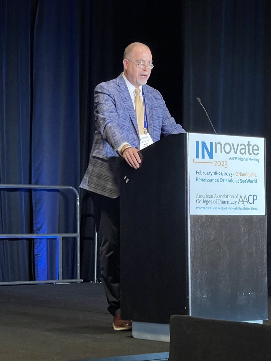 Looking forward to the #INterim23 kick-off!!  Many thanks to <a href="/Melch_RM/">Russ Melchert</a>, <a href="/AACPharmacy/">AACP</a> President, for your stellar leadership!!
