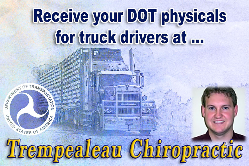 Tremp_Chiro's tweet photo. Schedule your Appointments to avoid delays! #TrempealeauChiropractic &amp; Wellness is now #FullyCertified in performing DOT physicals for #TruckDrivers. 
The DOT physical is a checkup that is required for all commercial vehicle drivers by the FMCSA.
... https://t.co/8V99hoLWru