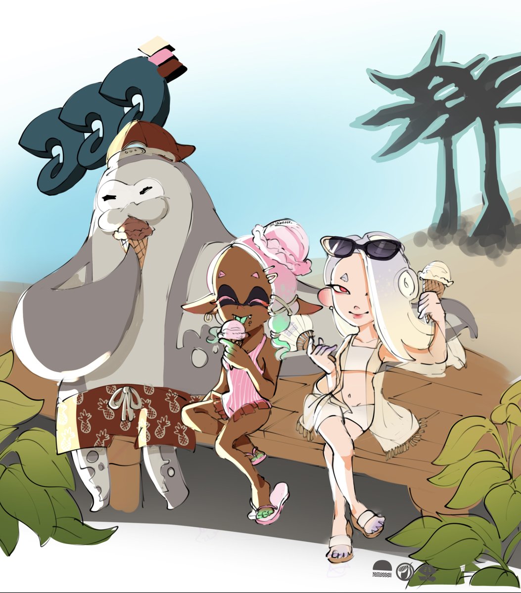 Clabearr_'s tweet photo. Neapolitan Summerfest! #Splatoon3 https://t.co/QsZ1r2AmkK