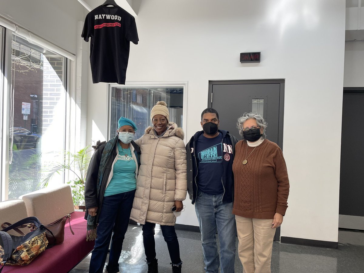 cratebeats's tweet photo. Flew in from Raleigh-Durham just in time to meet with my #communitymedia oral history research advisory group today at #PhillyCAM. https://t.co/Kbx7eavYIP