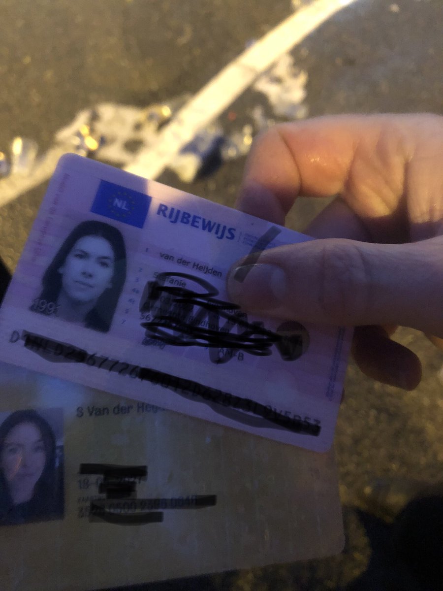 Bericht voor #Stefanie van der Heijden (1991). Vriendin vond je rijbewijs en ov-kaart op stoep bij de #Bierelier in #Eindhoven. Pasjes zijn afgegeven aan politie-agent. #lampegat