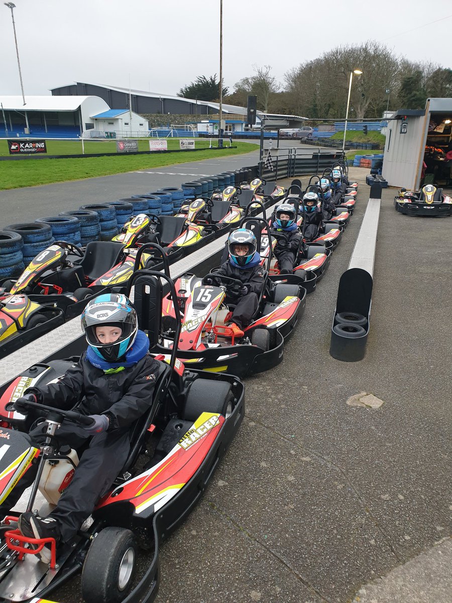A fantastic time once again <a href="/kartingguernsey/">karting Guernsey</a>. Tricky conditions to contend with but the kids (and adults!) all made lots of improvement with their times. Will Mo.was our Ayrton Senna followed by Archie C and Archie T. Thanks to Matt and all the staff for being so patient!!