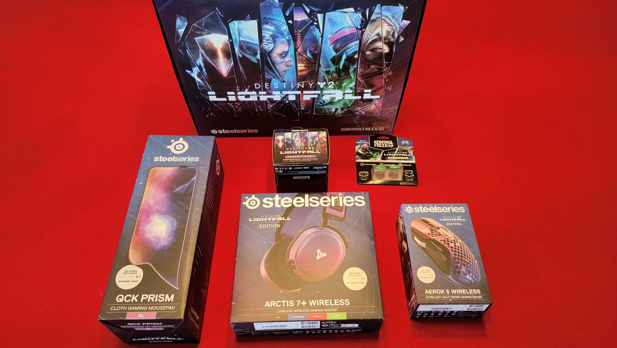 TaborTimeYT's tweet photo. I have partnered with @SteelSeries and @KontrolFreek to help give you the perfect loadout with the Destiny 2: Lightfall LIMITED Edition items. Grab these while you can. Use code TABORTIME for a 12% discount! The website is here: https://t.co/vhzOcBgMQi #SteelSeriesPartner https://t.co/fa7gNvJ5pK