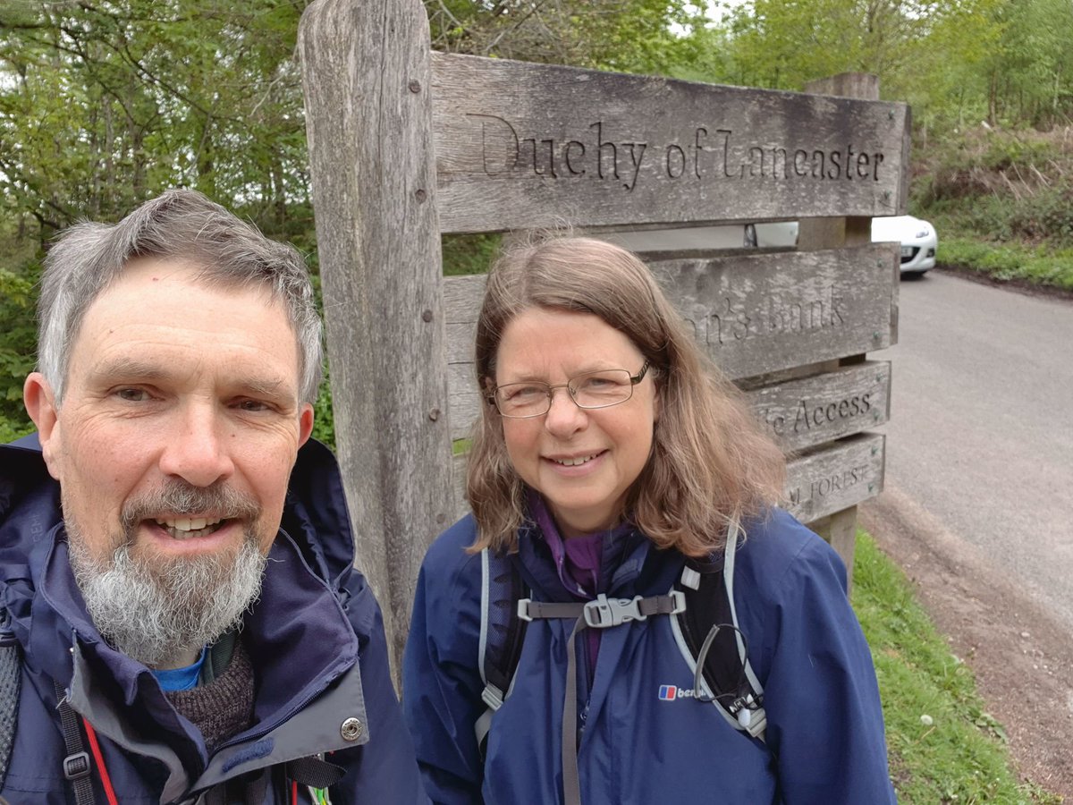 roddiegrant's tweet photo. #SplodzDPC 11/2/2023 "Meander". Me and ’er - Janet, my wife of nearly 34 years. The photo was taken during our walk of the National Forest Way https://t.co/r7MXIA5x8p